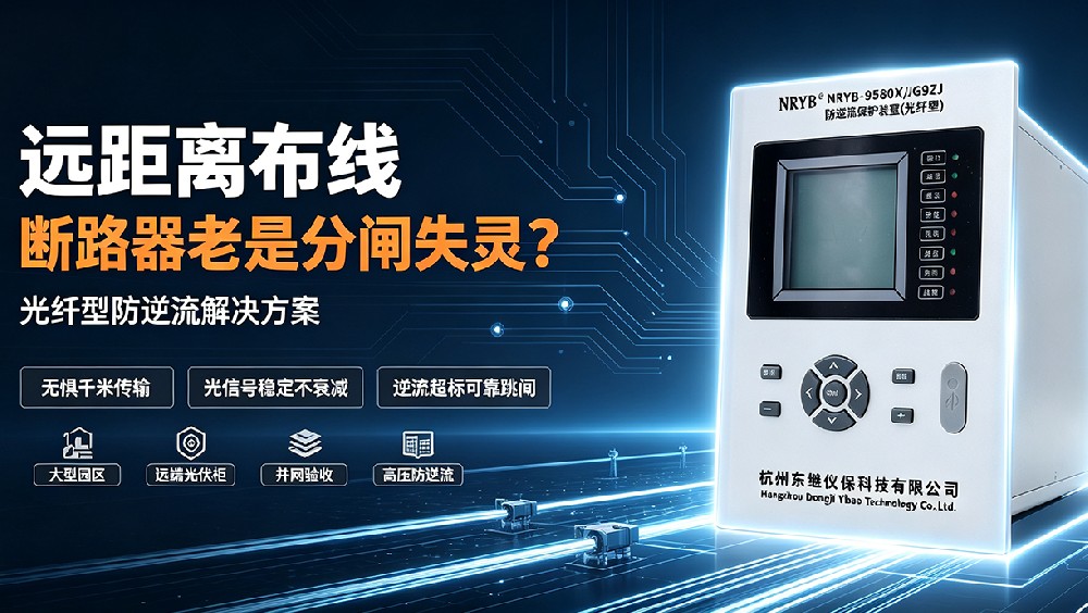 远距离布线断路器频繁分闸失灵？光纤防逆流彻底解决远程跳闸难题